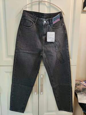 美邦现货芝麻街联名牛仔长裤