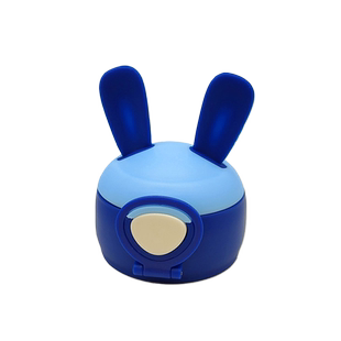 吸管杯盖儿童保温水杯盖子太空历险兔耳朵吸嘴配件熊小斗同款通用