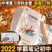 2024学霸笔记初中 语文数学英语物理化学政治历史八九七年级下册学习提分辅导书衡水中学状元手写初一初二初三中考总复习资料全套