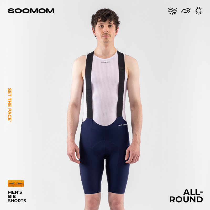 SOOMOM | ALL-ROUND 男士双箭头公路车骑行背带短裤透气,自行车/骑行装备/零配件,专业骑行裤,淘宝优惠券,粉丝福利购,淘宝优惠卷