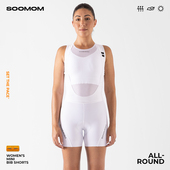 三分春夏新款 ROUND女士双箭头公路车背带骑行超短裤 ALL SOOMOM