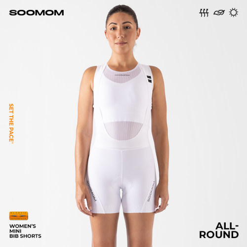 SOOMOM双箭头背带骑行超短裤