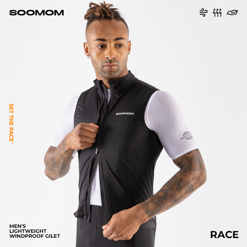 SOOMOM | RACE 男士轻量公路车骑行防风马甲 LT