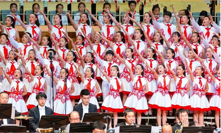 六一儿童大合唱演出服男童国庆节小学生合唱团诗歌朗诵表演服装女