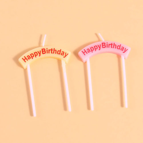 happybirthday拱形字母生日蜡烛