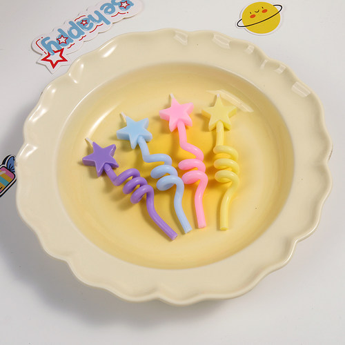 ins风复古爱心星星螺旋生日蜡烛