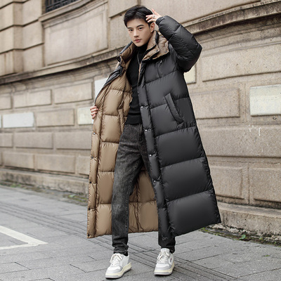 羽绒服男长款800蓬加厚进口超轻95%鹅绒服极寒冬季青少年外套男
