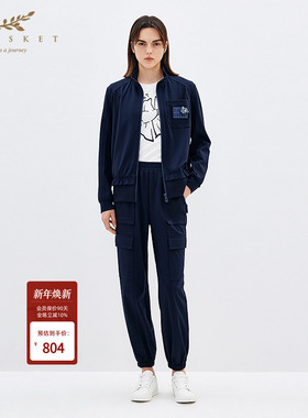 XII BASKET十二篮春款舒适户外宽松休闲运动时尚口袋工装裤束脚裤