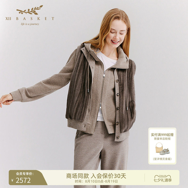 十二篮环保仿貂毛宽松马甲女