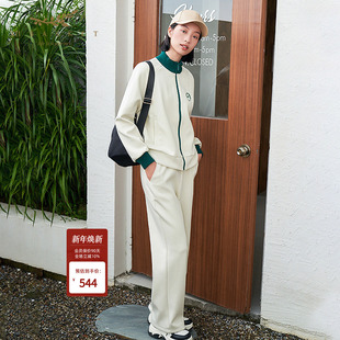 十二篮专选冬款 女 宽松舒适加绒空气棉直筒休闲长裤