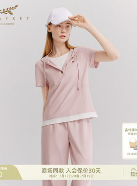 十二篮零感速干假两件连帽卫衣