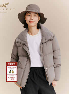 XII BASKET十二篮商场同款25冬新款短款时髦通勤羽绒服白鹅绒女