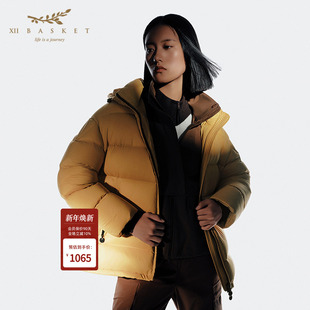 冬款 BASKET十二篮商场同款 XII 高充绒保暖羽绒服女 聚暖石墨烯