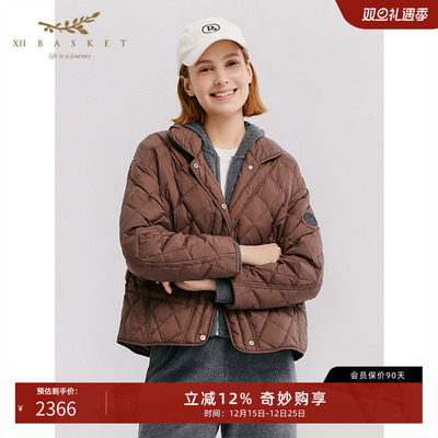 十二篮白鹅绒短款通勤休闲羽绒服