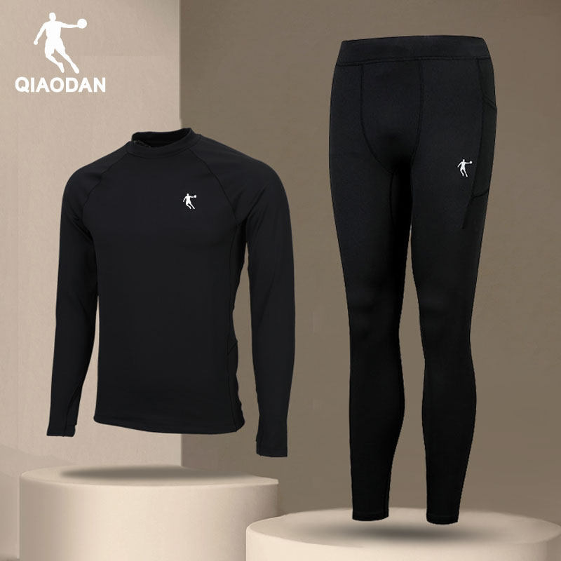 乔丹运动套装男款2025秋冬新款长袖长裤两件套男士专业跑步训练服