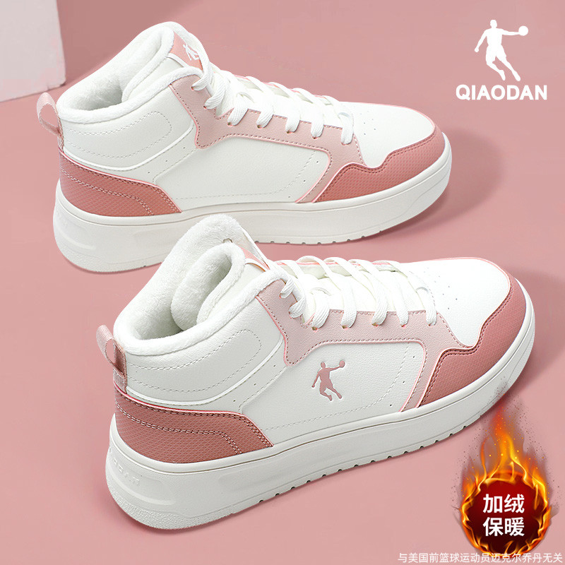 乔丹加绒女鞋高帮板鞋棉鞋运动鞋
