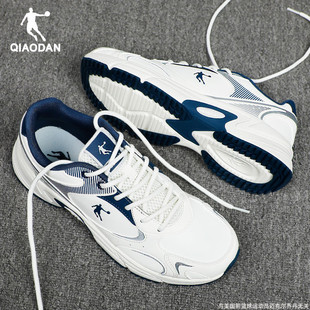 2025冬季 减震羽毛球鞋 新款 官方正品 乔丹男鞋 跑步鞋 皮面防水老爹鞋