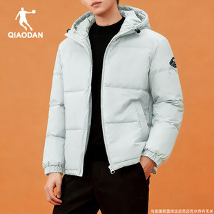 乔丹羽绒服男款2025冬季新款官方正品加厚保暖连帽运动外套面包服