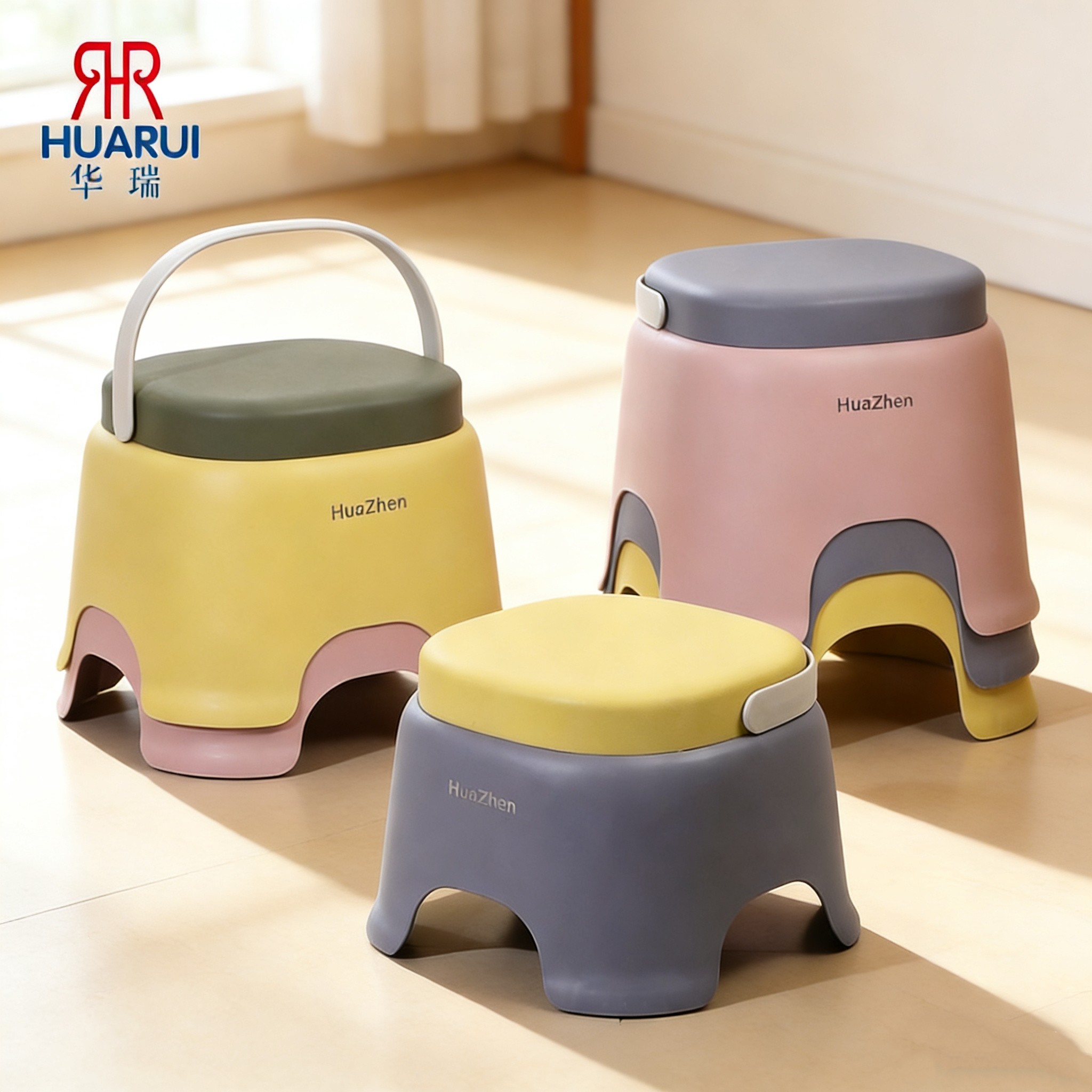 小凳子儿童家用塑料便携可叠放小板凳客厅加厚手提凳防滑换鞋矮凳,收纳整理,收纳凳,淘宝优惠券,粉丝福利购,淘宝优惠卷