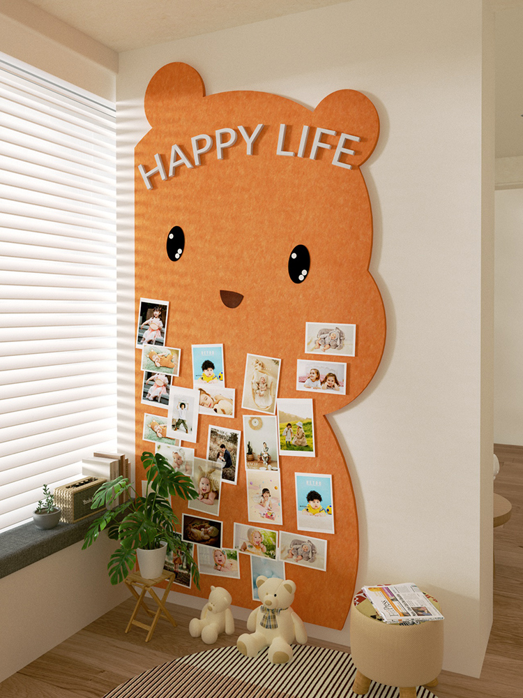 毛毡照片墙装饰相框组合挂墙免打孔相片墙创意客厅墙面墙上相册墙