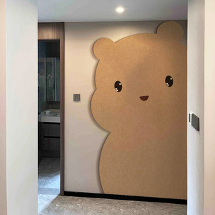 可爱儿童房墙面改造装饰布置3d立体墙围免打孔创意墙贴防撞护墙板