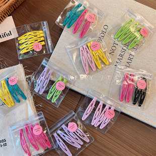 春夏儿童发饰可爱彩色基础BB夹套装 刘海夹女童发夹碎发夹边夹头饰