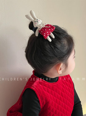 儿童发饰可爱小兔子兔裙头绳