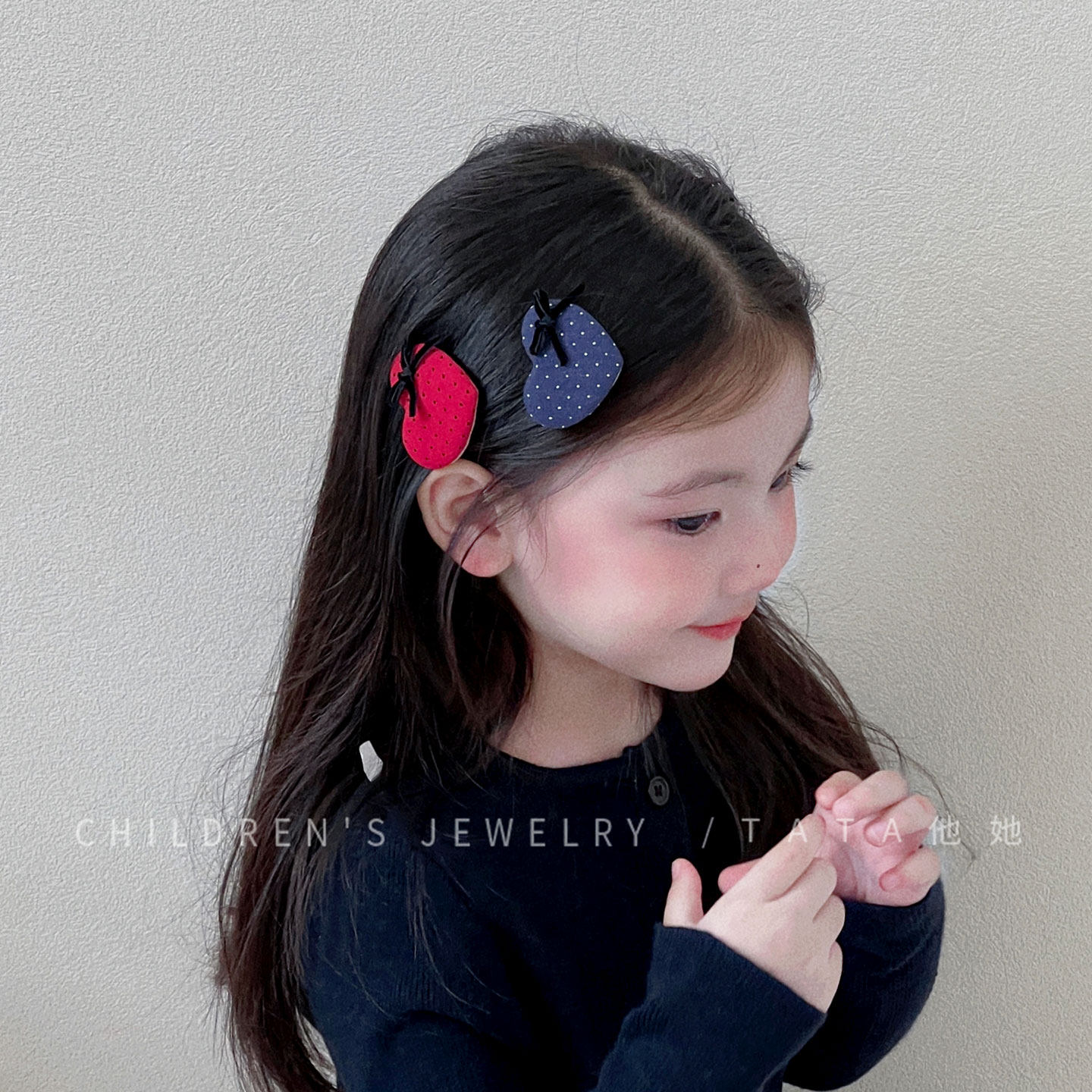 2个装复古波点爱心蝴蝶结bb夹发卡森系布艺掰掰夹碎发刘海夹边夹,童装/婴儿装/亲子装,发饰,淘宝优惠券,粉丝福利购,淘宝优惠卷