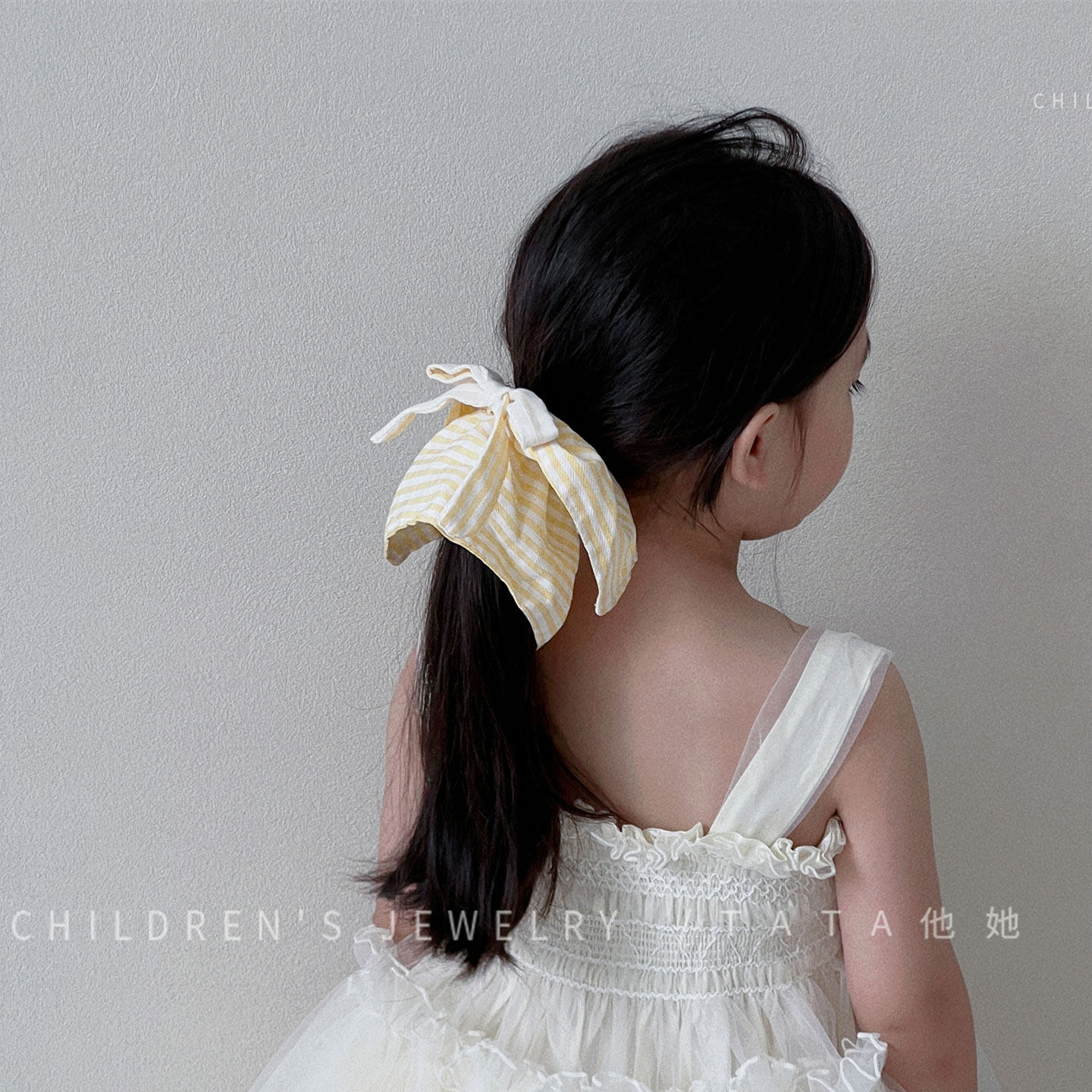 儿童黄小清新格纹蝴蝶结方巾四角发圈双层蕾丝小蛮腰发绳皮筋发饰,童装/婴儿装/亲子装,发饰,淘宝优惠券,粉丝福利购,淘宝优惠卷