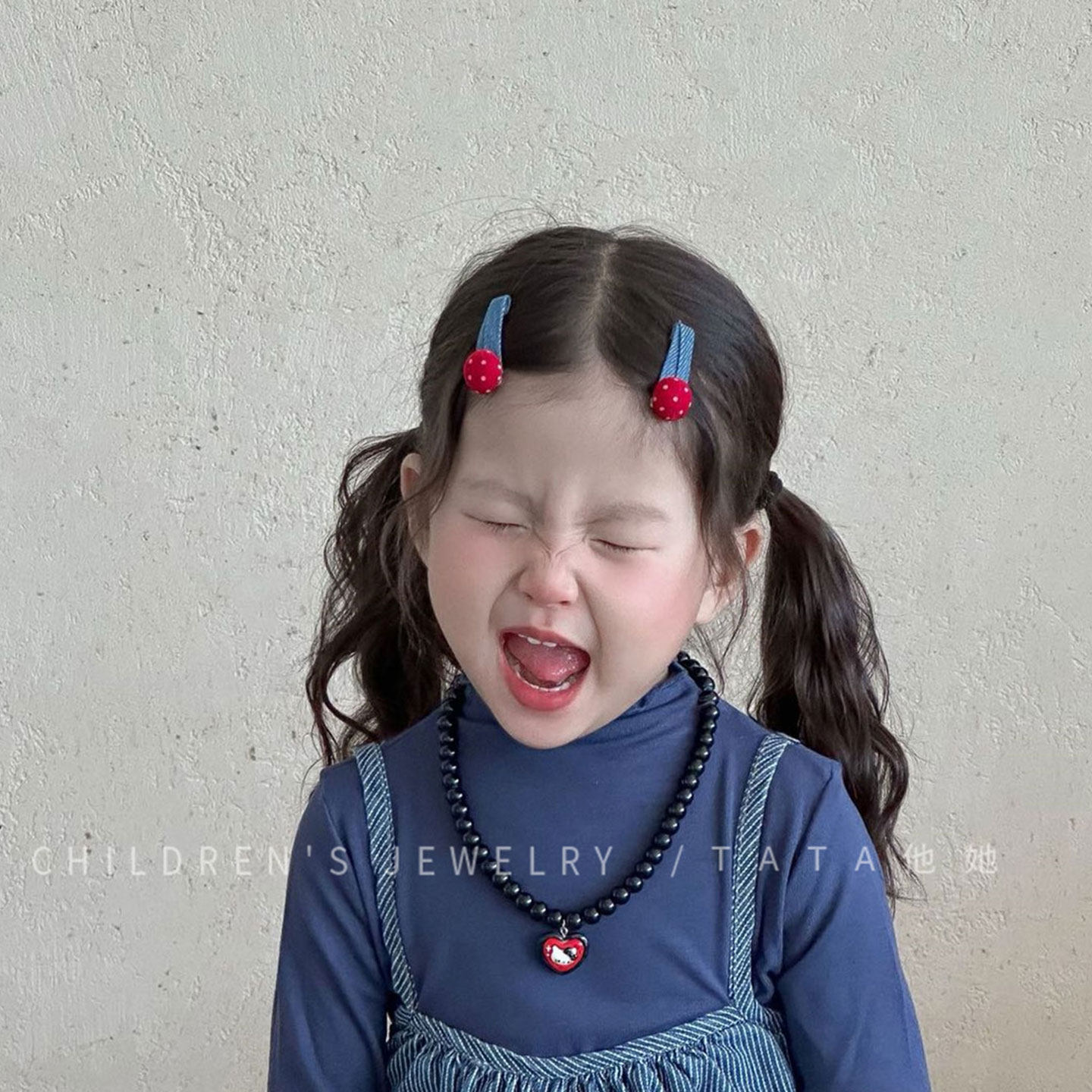 韩系牛仔波点蝴蝶结发夹女童儿童侧边夹小女孩高级感BB夹发卡头饰,童装/婴儿装/亲子装,发饰,淘宝优惠券,粉丝福利购,淘宝优惠卷