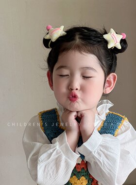 韩系女童立体充棉不伤发发绳