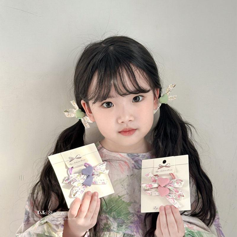 韩ins儿童春夏碎花款发圈