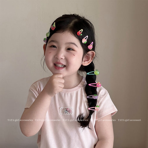 夏季可爱水果BB夹女童不伤发