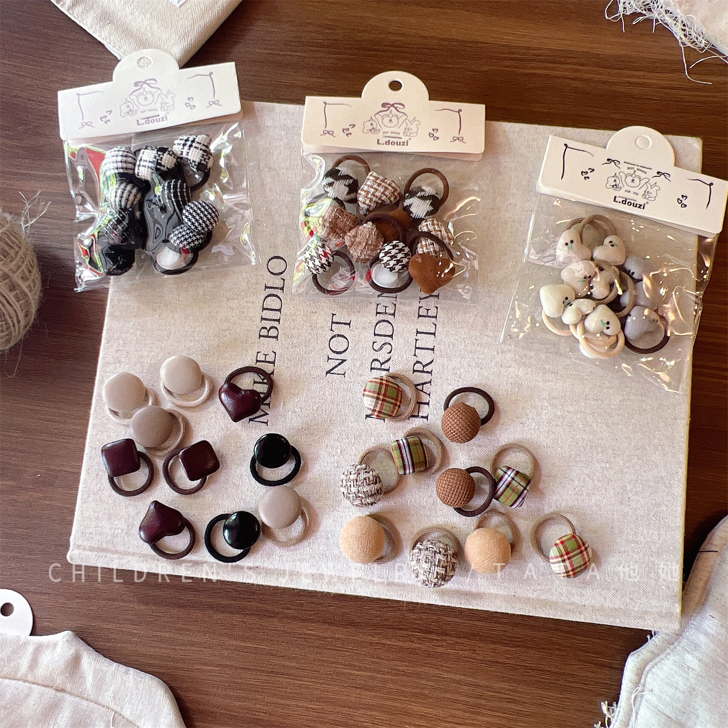 扎啾啾基础包装韩版卡通可爱纽扣