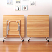 可折叠桌子二人餐桌家用阳台可携式 摆摊小圆桌简易出租屋吃饭四方