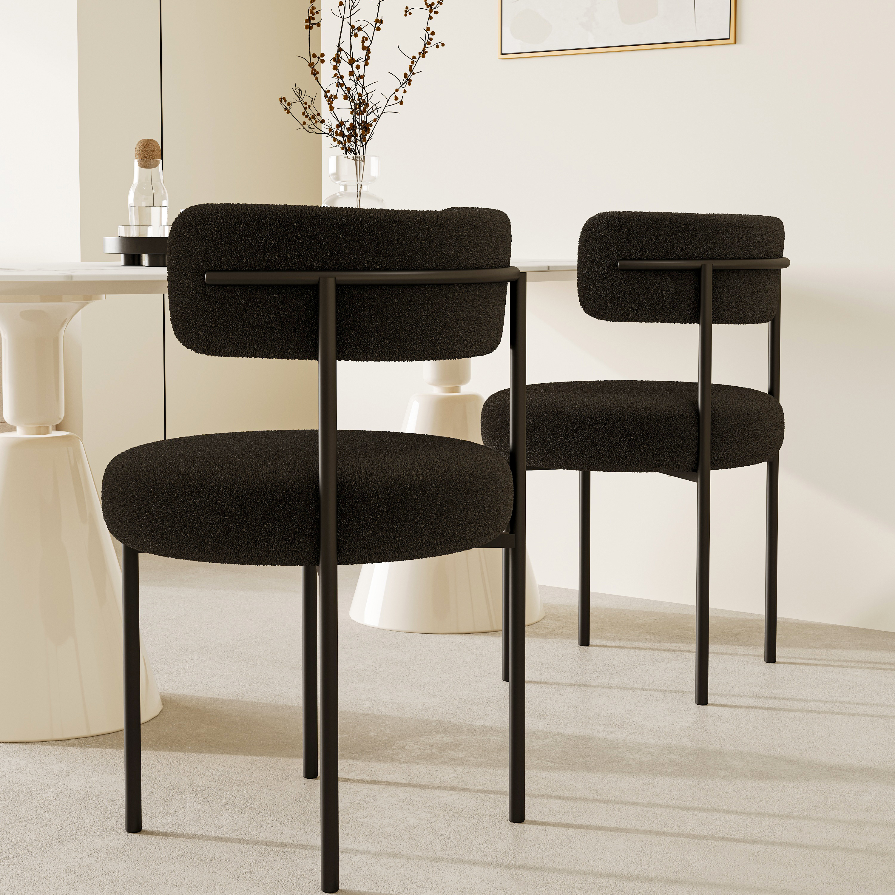 万虎意式极简餐椅家用轻奢