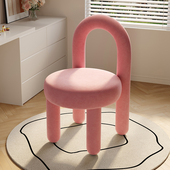化妆椅子女生卧室化妆台凳子家用简约书桌椅衣帽间轻奢靠背美甲椅
