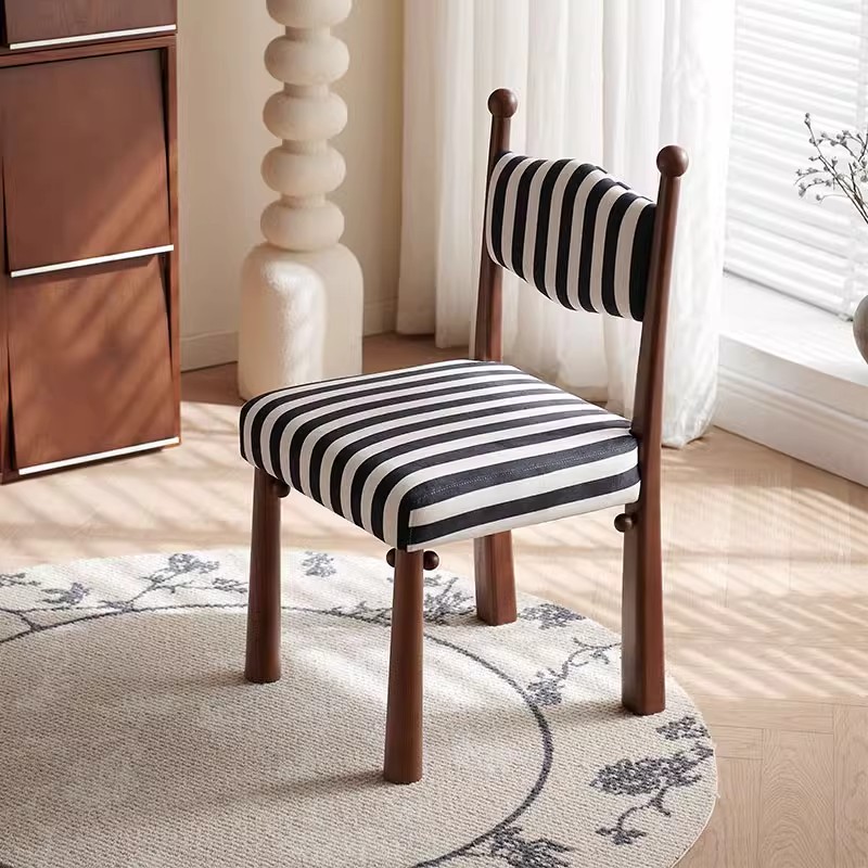 中古实木餐椅家用餐桌椅侘寂风椅