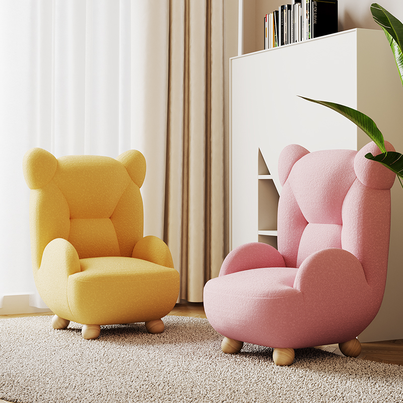 宝宝小沙发阅读区奶油风椅子可爱