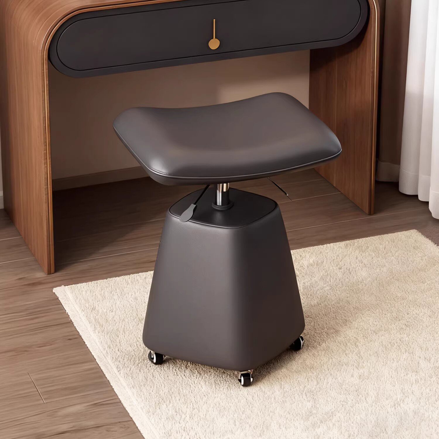 主卧化妆凳旋转升降椅子卧室梳妆凳客厅茶几凳门口换鞋凳家用矮凳