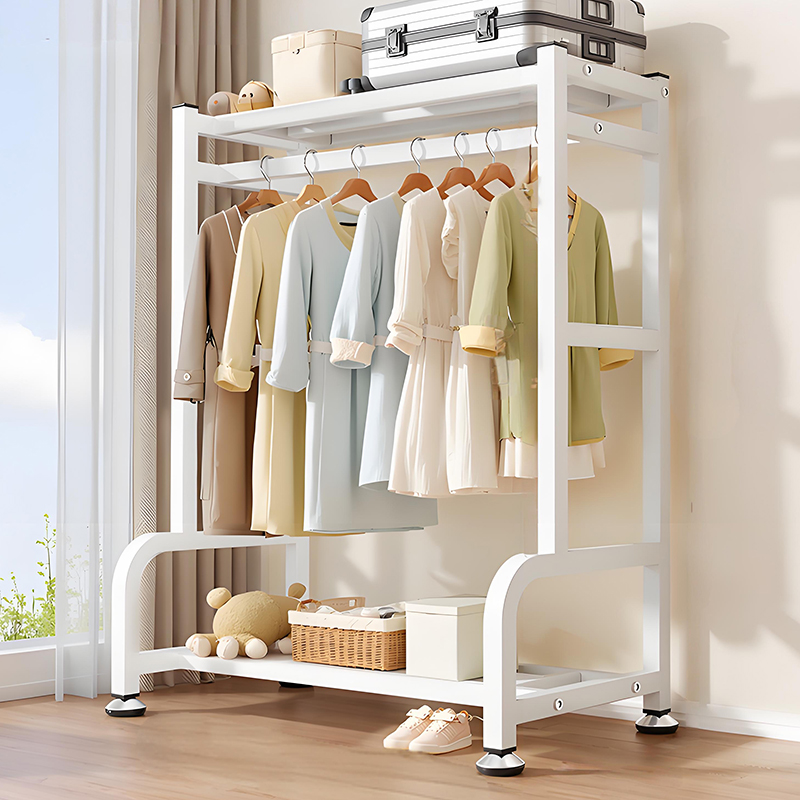 挂衣架落地卧室衣帽架加粗加厚金属衣服置物挂架家用阳台晾衣架子