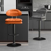 吧台椅家用升降高脚凳收银柜台吧凳轻奢高级酒吧椅KTV前台靠背椅