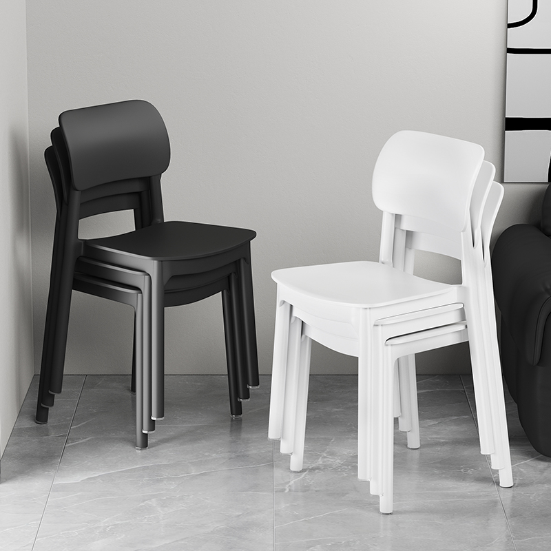万虎塑料椅子家用加厚餐厅吃饭