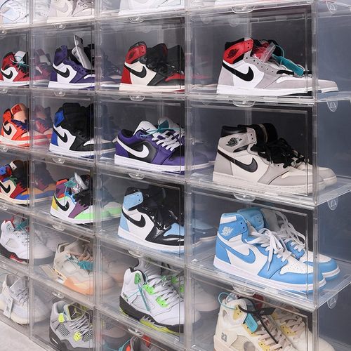 aj鞋盒收纳神器亚克力防氧化透明