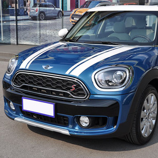 适用于宝马mini改装迷你引擎盖拉花车贴Cooper装饰贴f60车身贴纸