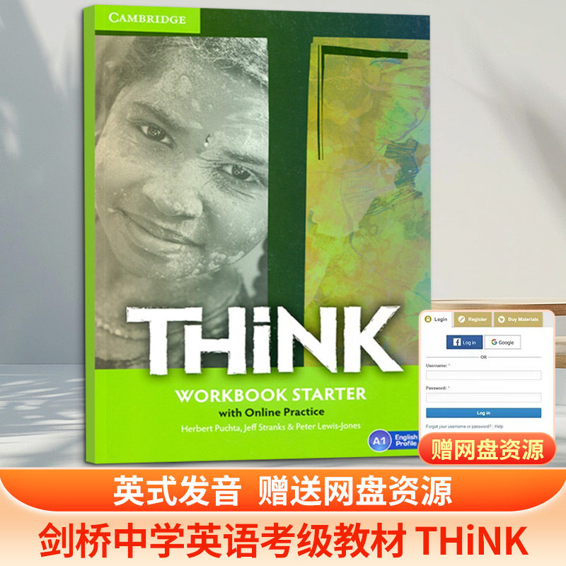剑桥英语中学教材入门级练习册 新版 英文原版THINK STARTER WORKBOOK WITH ONLINE PRACTICE THINK 预备级 练习册
