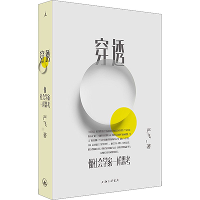 穿透 像社会学家一样思考 严飞 著 社会学经管、励志 新华书店正版图书籍 上海三联书店