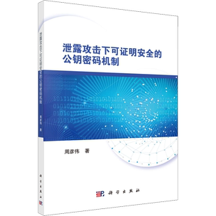 泄露攻击下可证明安全的公钥密码机制 周彦伟 著 工业技术其它专业科技 新华书店正版图书籍 科学出版社