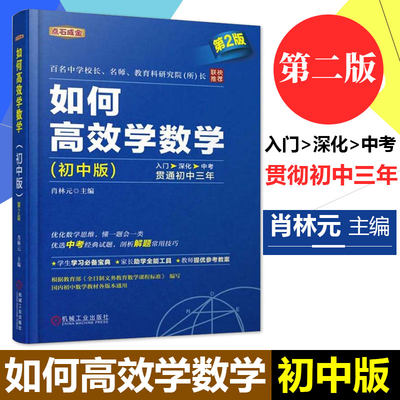 正版 如何高效学数学 初中版第2版 初中数学辅导提高数学成绩 数学学习宝典数学思维解题技巧 中考数学真题解析课外阅读图书籍