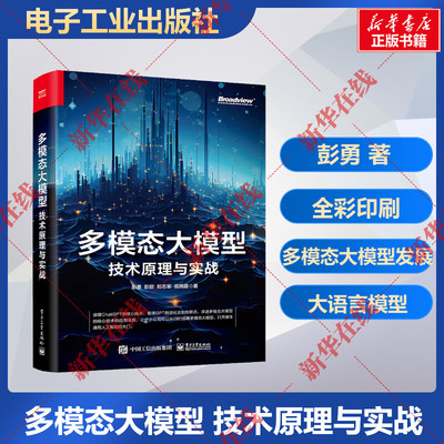 多模态大模型 技术原理与实战 彭勇 大语言模型和多模态大模型发展历史技术原理开源框架配套工具部署细则实战案例书 电子工业出版